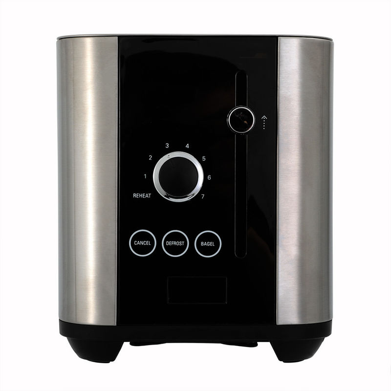 Tranche balayée 1000W du grille-pain 2 d'acier inoxydable de stockage de corde petite