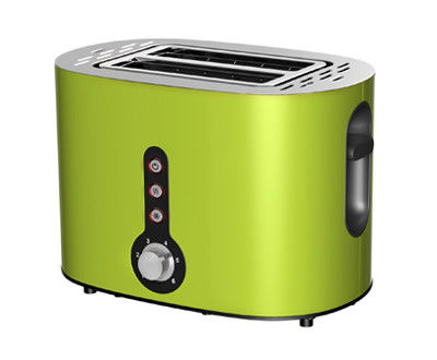 Le petit réchauffage d'appareils de cuisine fonctionnent longtemps logement coloré de grille-pain de 2 tranches