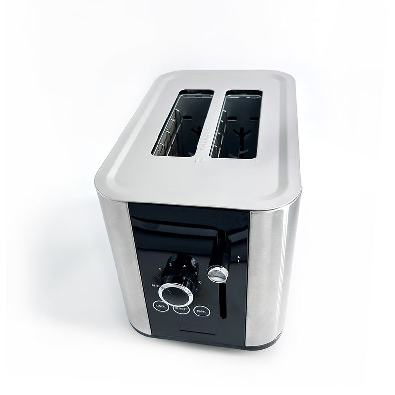 Nouveau design Smart Toaster ensemble petit déjeuner ensemble Toaster en acier inoxydable 2 tranches annuler / réchauffer / décongeler la fonction avec lumière indique