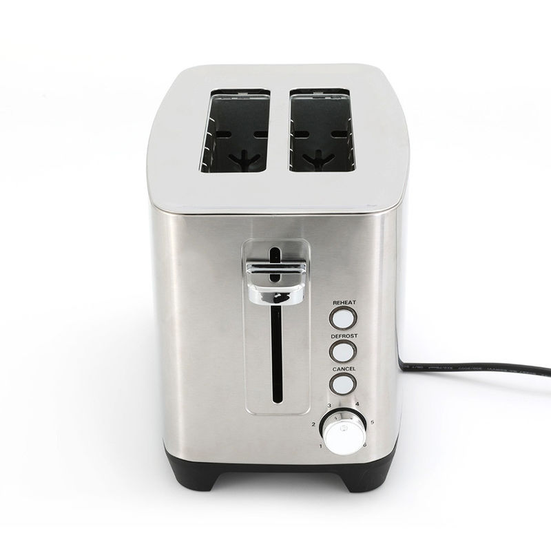 Grille-pain à pain électrique en acier inoxydable pour petite cuisine Grille-pain à sandwich avec double fente