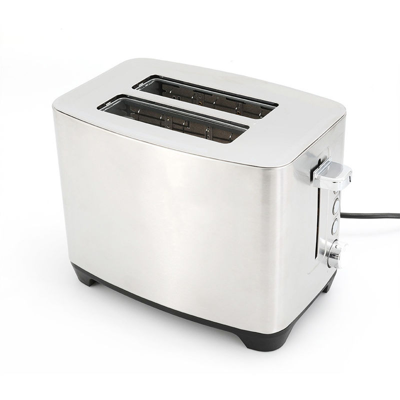 Grille-pain à pain électrique en acier inoxydable pour petite cuisine Grille-pain à sandwich avec double fente
