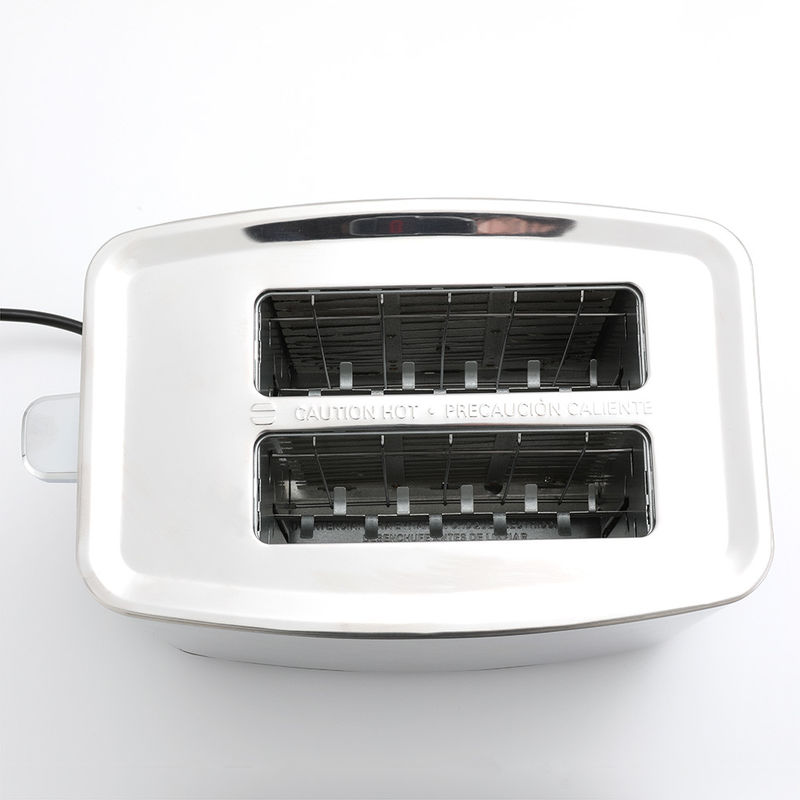 Grille-pain à pain électrique en acier inoxydable pour petite cuisine Grille-pain à sandwich avec double fente