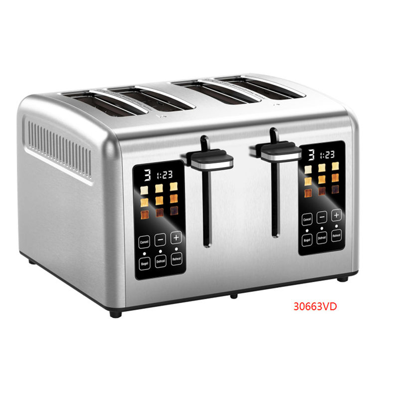 Affichage couleur Écran tactile Toaster en acier inoxydable 1750W