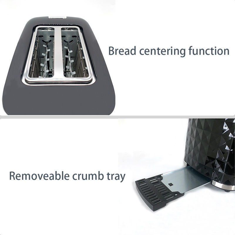 2023 populaire Mode de cuisine 2 tranches Fonction de dégelage en acier inoxydable Toaster four Appareils de cuisine Toaster machine
