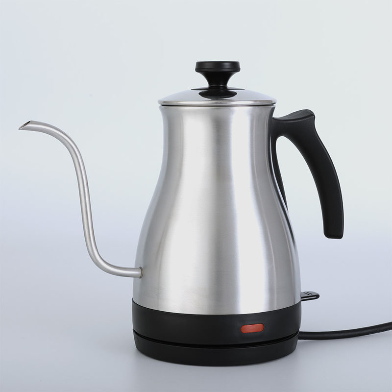 type de contrôle mécanique sans fil de bouilloire électrique d'acier inoxydable de col de cygne de 0.7L