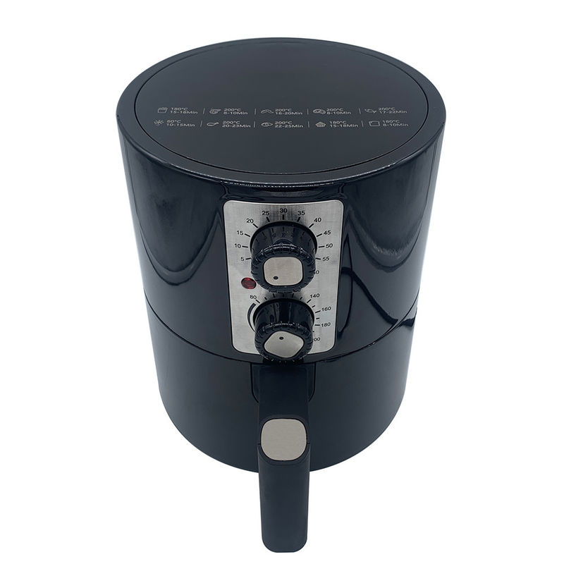 Friteuse à air électrique 2L avec 2 boutons de commande manuelle 2QT ménage sans huile friteuse de cuisine à domicile