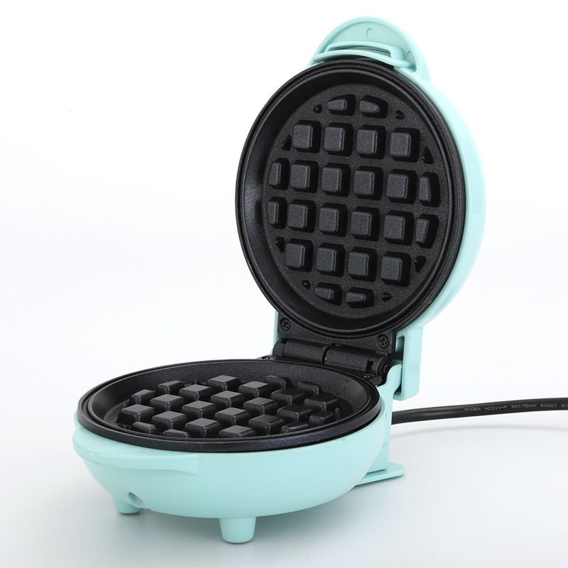 Mini Waffle Maker pour les brownies à base de hachage, les gaufres Keto avec des surfaces non collantes faciles à nettoyer