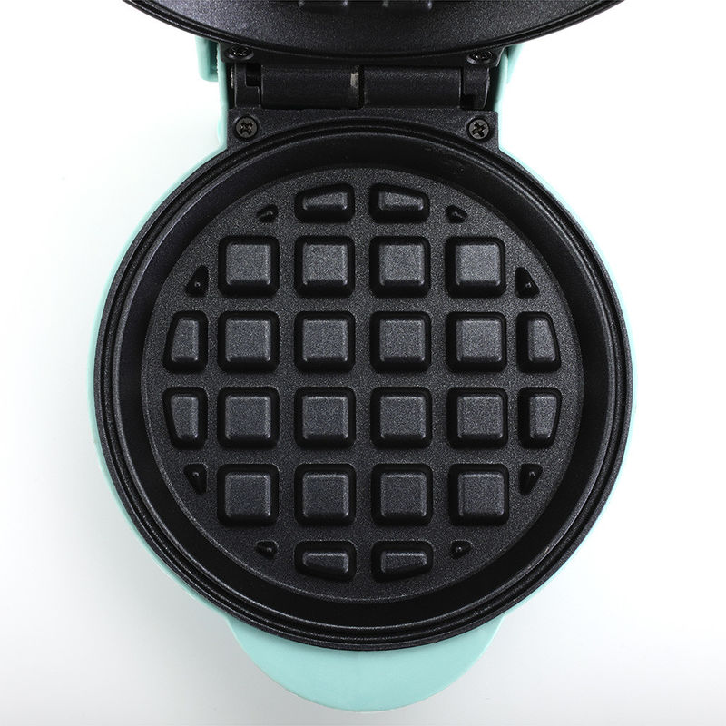 Mini Waffle Maker pour les brownies à base de hachage, les gaufres Keto avec des surfaces non collantes faciles à nettoyer