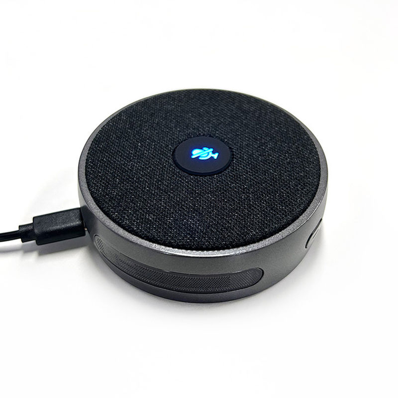 Téléphone de conférence de bureau haut-parleur à 360 degrés prise de voix améliorée et annulation du bruit haut-parleur pour réunion de bureau