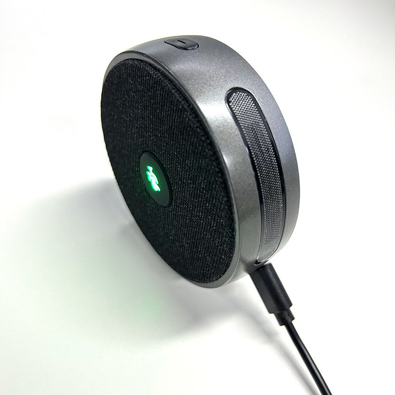 Téléphone de conférence de bureau haut-parleur à 360 degrés prise de voix améliorée et annulation du bruit haut-parleur pour réunion de bureau