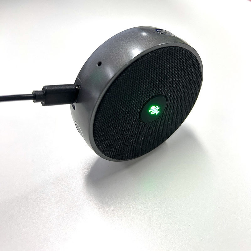 Téléphone de conférence de bureau haut-parleur à 360 degrés prise de voix améliorée et annulation du bruit haut-parleur pour réunion de bureau